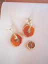 Dried orange ornaments for the holiday tree.